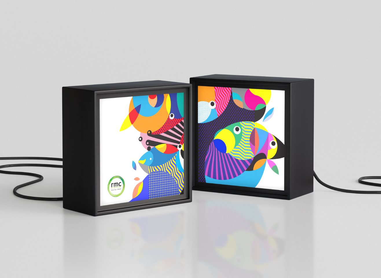Printed lightboxes